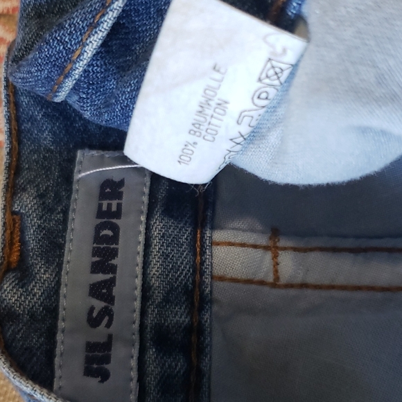 Jil Sander Vintage High Rise Straight Women's Blue Jeans Size 42(12) - Picture 6 of 6